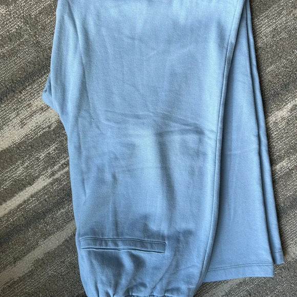 NWT chaser light blue wide leg joggers/ lounge pants drawstring size M - Picture 3 of 3